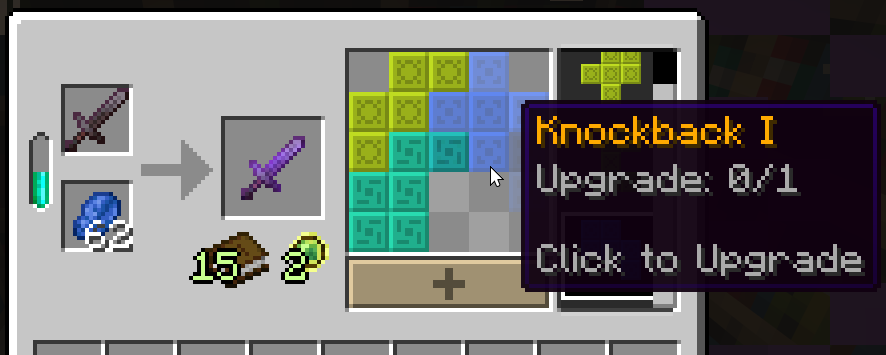 Matrix Enchanting on a sword